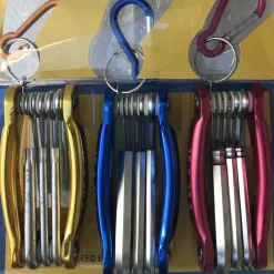 KIT SET 24 PEZZI CHIAVINI PIEGHEVOLI TORX FORATI ESAGONALI SFERICI BALL POINT