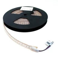 KIT STRISCIA 600LED 75W RGB IP68 ESTERNI DIMMERABILE 24V CENTRALINA ALIMENTATORE