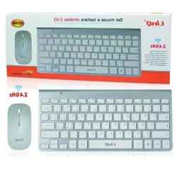 KIT TASTIERA + MOUSE SLIM SOTTILE WIRELESS 2.4GHZ FINO A 10 METRI COMPUTER CS3000