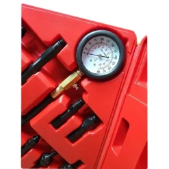 KIT TESTER PRESSIONE COMPRESSIONE PER MOTORE BENZINA AUTO MOTO MANOMETRO 300PSI