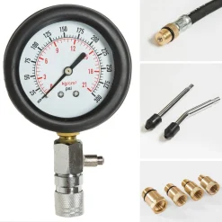 KIT TESTER PRESSIONE DI COMPRESSIONE PER MOTORI MISURATORE AUTO PISTONE CILINDRI
