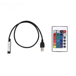 KIT TV STRISCIA STRIP LED USB RGB 5V PER RETROILLUMINAZIONE 2 MT 3 MT 5 MT