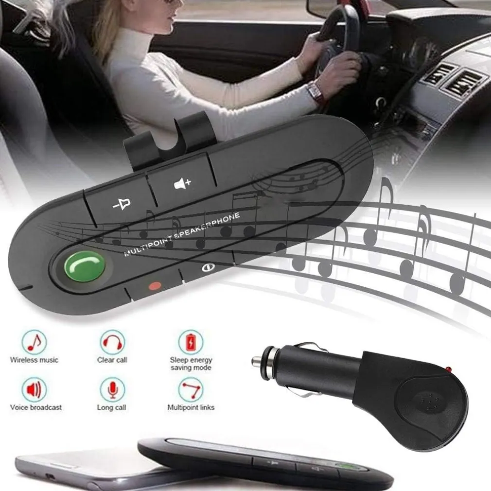 KIT UNIVERSALE VIVAVOCE BLUETOOTH PER AUTO MACCHINA DISPOSITIVO TRASMETTITORE