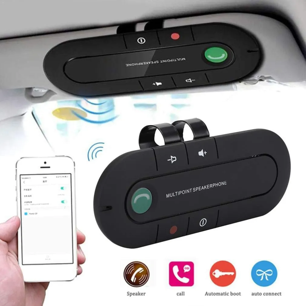 KIT UNIVERSALE VIVAVOCE BLUETOOTH PER AUTO MACCHINA DISPOSITIVO TRASMETTITORE