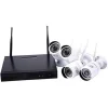KIT VIDEOSORVEGLIANZA HD NVR WIFI A 4 CANALI CON 4 TELECAMERE INCLUSE AHD 1,3 MP