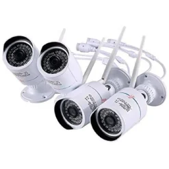 KIT VIDEOSORVEGLIANZA HD NVR WIFI A 4 CANALI CON 4 TELECAMERE INCLUSE AHD 1,3 MP