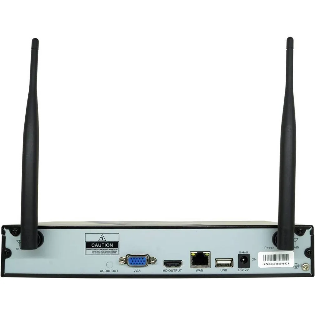 KIT VIDEOSORVEGLIANZA NVR 4 TELECAMERE HDMI LAN WI-FI VGA 8806ZL3-4
