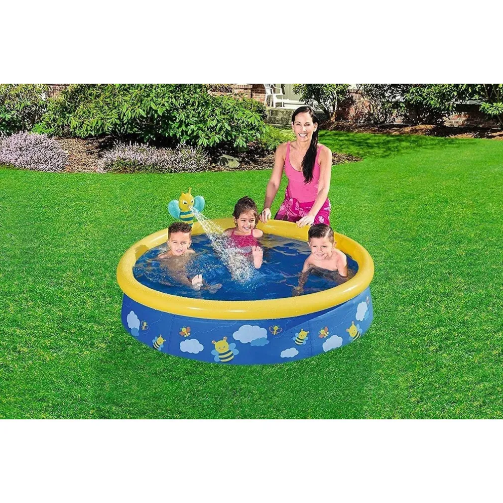 LA MIA PRIMA PISCINA FUORI TERRA FAST SET CON SPRUZZATORE 152X38CM 2 COLORI 57326