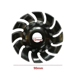 LAMA DISCO TAGLIO LEGNO 12 DENTI PER SMERIGLIATRICE ANGOLARE 22.23MM 125MM 07564