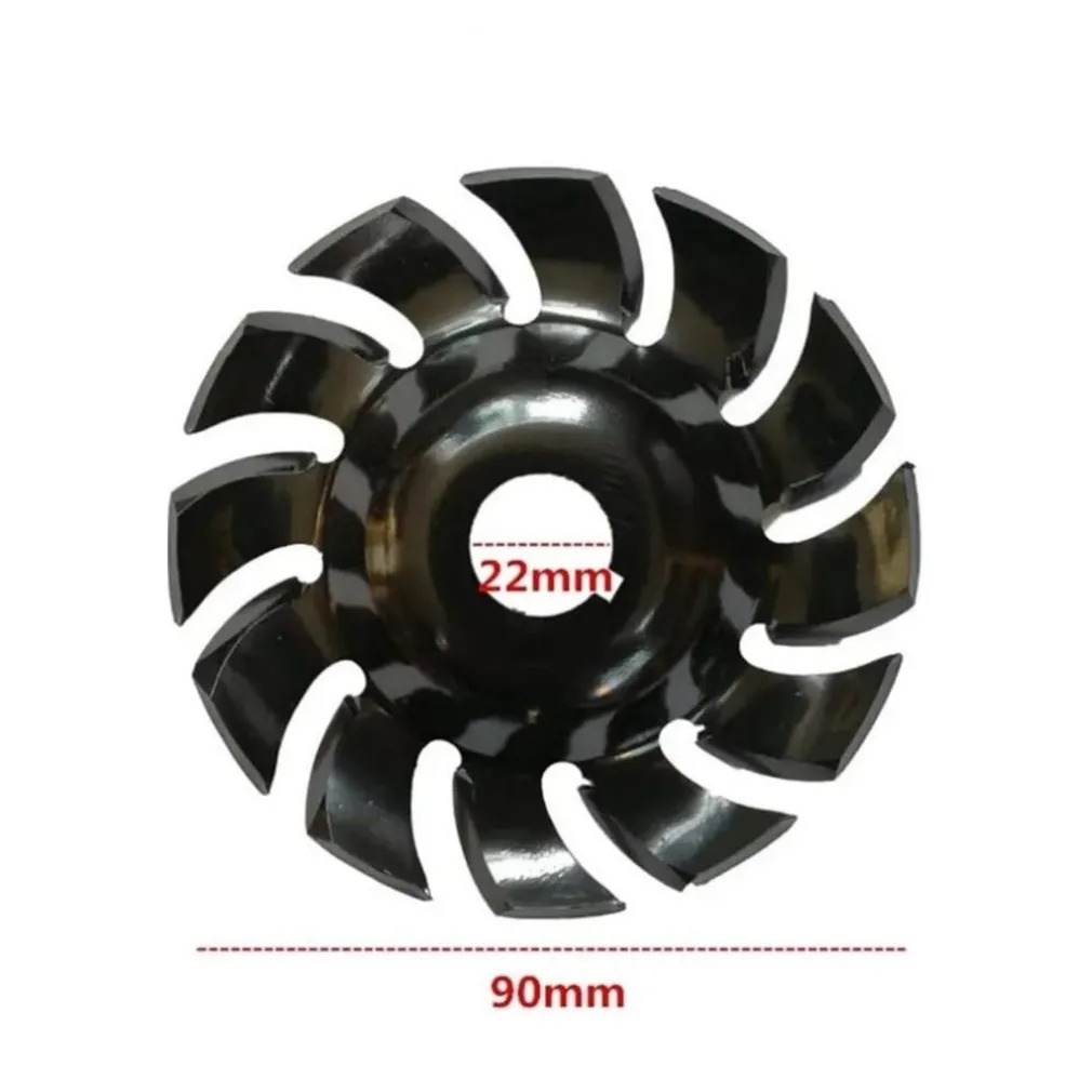 LAMA DISCO TAGLIO LEGNO 12 DENTI PER SMERIGLIATRICE ANGOLARE 22.23MM 125MM 07564