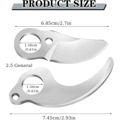 LAME DI RICAMBIO PER CESOIE ELETTRICHE 25MM ACCIAIO FORBICI POTATURA LAMA FISSA MOBILE