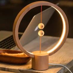 LAMPADA A LED DA COMODINO CON INTERRUTTORE MAGNETICO MID AIR LUCE NOTTURNA TONDA