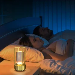 LAMPADA A LED DA TAVOLO 3 WATT LANTERNA LUME RICARICABILE TOUCH DIMMERABILE CCT D37-3C