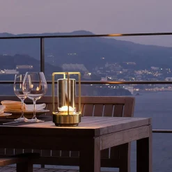 LAMPADA A LED DA TAVOLO 3 WATT LANTERNA LUME RICARICABILE TOUCH DIMMERABILE CCT D37-3C