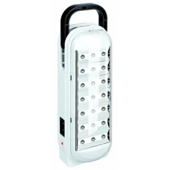 LAMPADA A LED DI EMERGENZA PORTATILE RICARICABILE LUCE BIANCA FREDDA CON MANICO