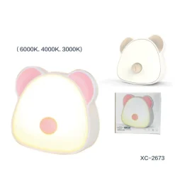 LAMPADA A LED SCRIVANIA TAVOLO ORSETTO 3 MODALITA' LUCE 6000K 4000K 3000K XC2673