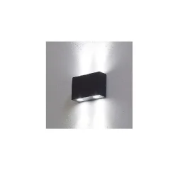 LAMPADA A PARETE APPLIQUE LED LUCE CALDA 4W SILVER PER INTERNO ESTERNO