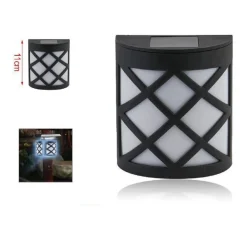 LAMPADA AD ENERGIA SOLARE APPLIQUE DA MURO PARETE A LED 11 CM GIARDINI 2003001
