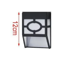 LAMPADA APPLIQUE AD ENERGIA SOLARE DA MURO PARETE LED 12 CM PER GIARDINI 2003002