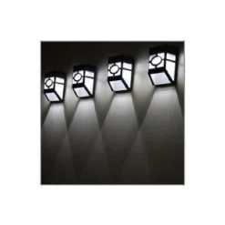 LAMPADA APPLIQUE AD ENERGIA SOLARE DA MURO PARETE LED 12 CM PER GIARDINI 2003002