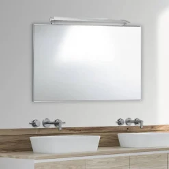 LAMPADA APPLIQUE DA PARETE 12 WATT LUCE PER SPECCHIO TRIPLA COLORAZIONE 41CM F10