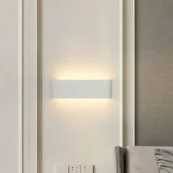 LAMPADA APPLIQUE LED BIANCA MURO 15W IP20 DOPPIO LED CCT SWITCH CAMBIA COLORE LUCE E57-B3C