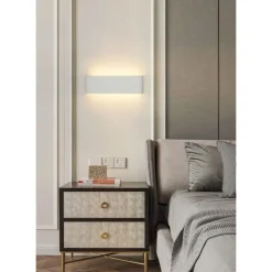 LAMPADA APPLIQUE LED BIANCA MURO 15W IP20 DOPPIO LED CCT SWITCH CAMBIA COLORE LUCE E57-B3C