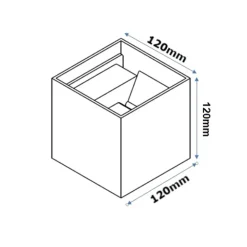 LAMPADA APPLIQUE LED MURO 22W DOPPIA EMISSIONE CCT 3IN1 LUCE SELEZIONABILE ESTERNO ES66-3C