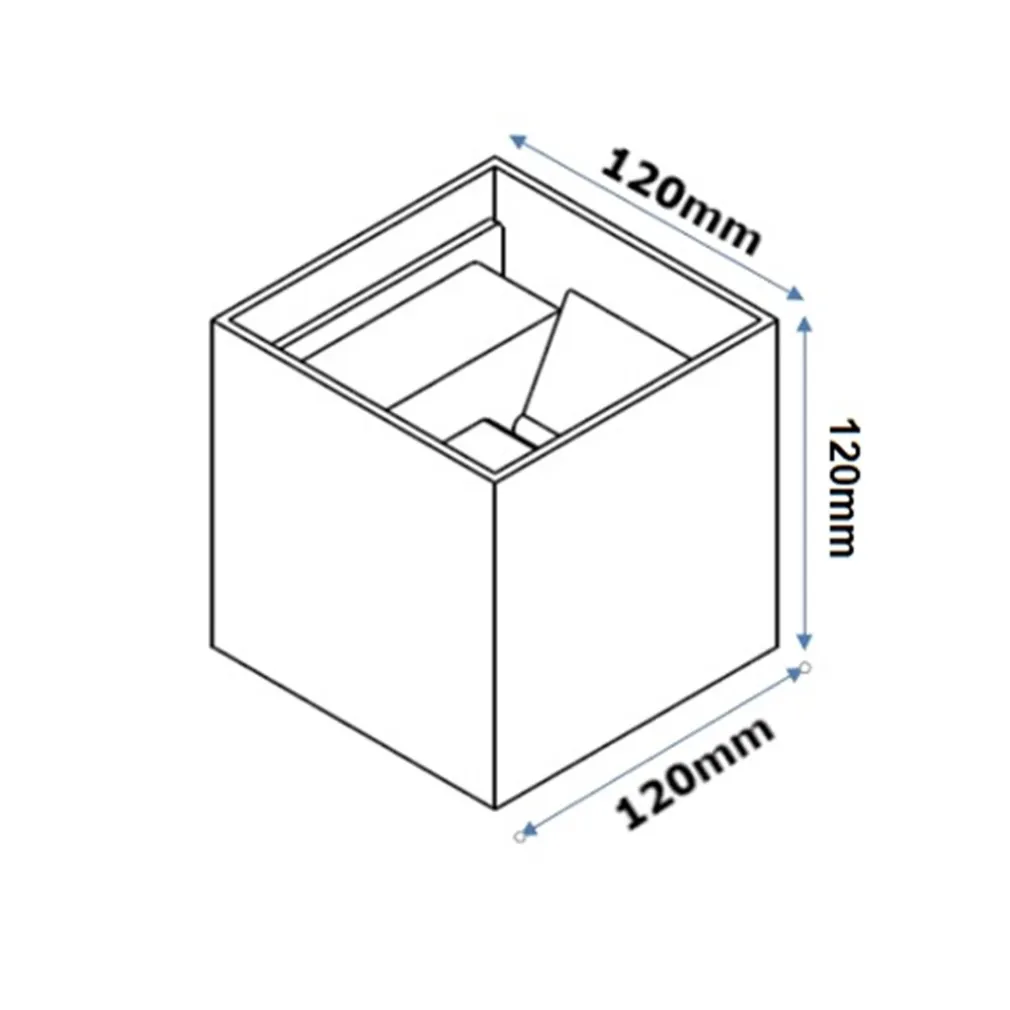 LAMPADA APPLIQUE LED MURO 22W DOPPIA EMISSIONE CCT 3IN1 LUCE SELEZIONABILE ESTERNO ES66-3C