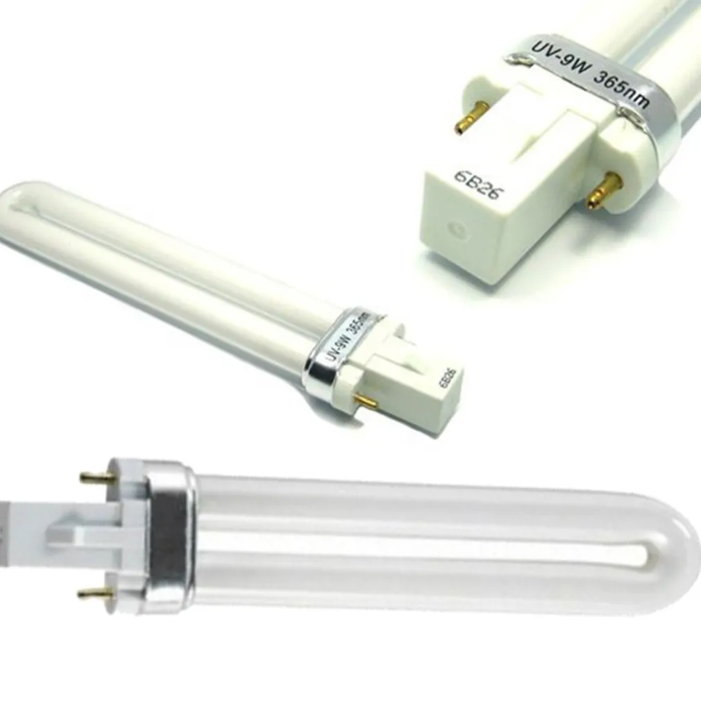 LAMPADA BULBO UV 9W per RICAMBIO LAMPADE RICOSTRUZIONE UNGHIE NAIL ART