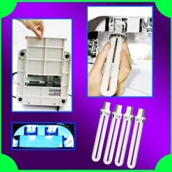 LAMPADA BULBO UV 9W per RICAMBIO LAMPADE RICOSTRUZIONE UNGHIE NAIL ART