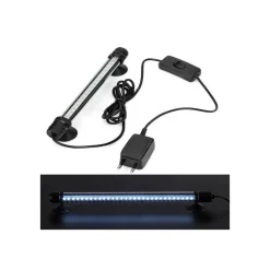 LAMPADA D04 A LED BIANCO IMMERGIBILE PER ACQUARI 40 CM 1.8 W ACQUA CON VENTOSE