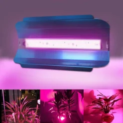 LAMPADA DA COLTIVAZIONE LUCE LED SMD CRESCITA PIANTE SERRA ESTERNO 50W IP65 220V