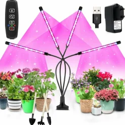 LAMPADA DA COLTIVAZIONE PIANTE A LED 80 LED FLESSIBILE SERRA COLTURA IDROPONICA