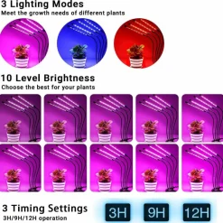 LAMPADA DA COLTIVAZIONE PIANTE A LED 80 LED FLESSIBILE SERRA COLTURA IDROPONICA