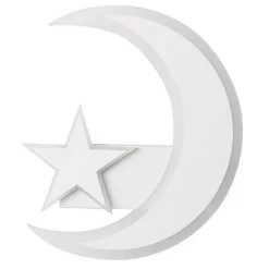 LAMPADA DA PARETE LED LUNA E STELLA APPLIQUE 11 WATT LUCE LUME CAMERETTA E47-CF