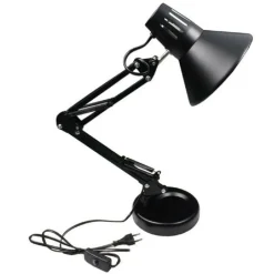 LAMPADA DA SCRIVANIA CON BRACCIO SNODABILE ATTACCO E27 LUCE TAVOLO PER UFFICIO