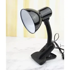 LAMPADA DA SCRIVANIA LAMPADA TAVOLO CON PINZA ORIENTABILE SNODABILE E27