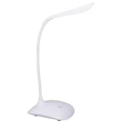 LAMPADA DA SCRIVANIA TOUCH 14 LED BIANCO LUCE REGOLABILE E COLLO ERGONOMICO