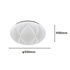 LAMPADA DA SOFFITTO PLAFONIERA DECORATA BIANCO LED 60W LUCE FREDDA 6500K IP20 69771