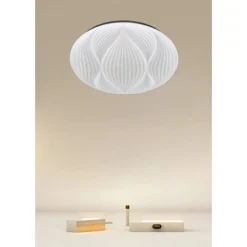 LAMPADA DA SOFFITTO PLAFONIERA DECORATA BIANCO LED 60W LUCE FREDDA 6500K IP20 69771