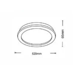 LAMPADA DA SOFFITTO PLAFONIERA LED 37 W CCT 3 COLORAZIONI DI LUCE BIANCO C56-B3C