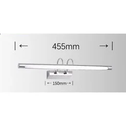 LAMPADA DA SPECCHIO LED 12W 3 MODALITÀ DI LUCE FREDDA CALDA NATURALE IP40 F03-3C