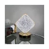 LAMPADA DA TAVOLO A FORMA DI DIAMANTE RICARICABILE TOUCH 3 INTENSITÀ DI LUCE