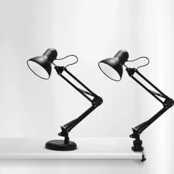 LAMPADA DA TAVOLO CON MORSETTO ORIENTABILE X ESTETISTA SNODABILE E27 COLORI 60W