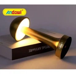 LAMPADA DA TAVOLO DECORATIVA LED A FUNGO LUCE BIANCA 3 INTENSITÀ DI LUCE Q-TL142