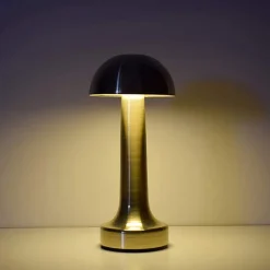LAMPADA DA TAVOLO EFFETTO BRONZO RICARICABILE USB LUME LUCE CALDA PER BAR LOCALI