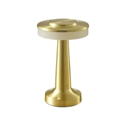 LAMPADA DA TAVOLO EFFETTO ORO RICARICABILE USB LUME LUCE CALDA PER BAR LOCALI