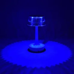 LAMPADA DA TAVOLO IN CRISTALLO DECORATIVA CON LED RGB TOUCH BIANCO 5V Q-TL153