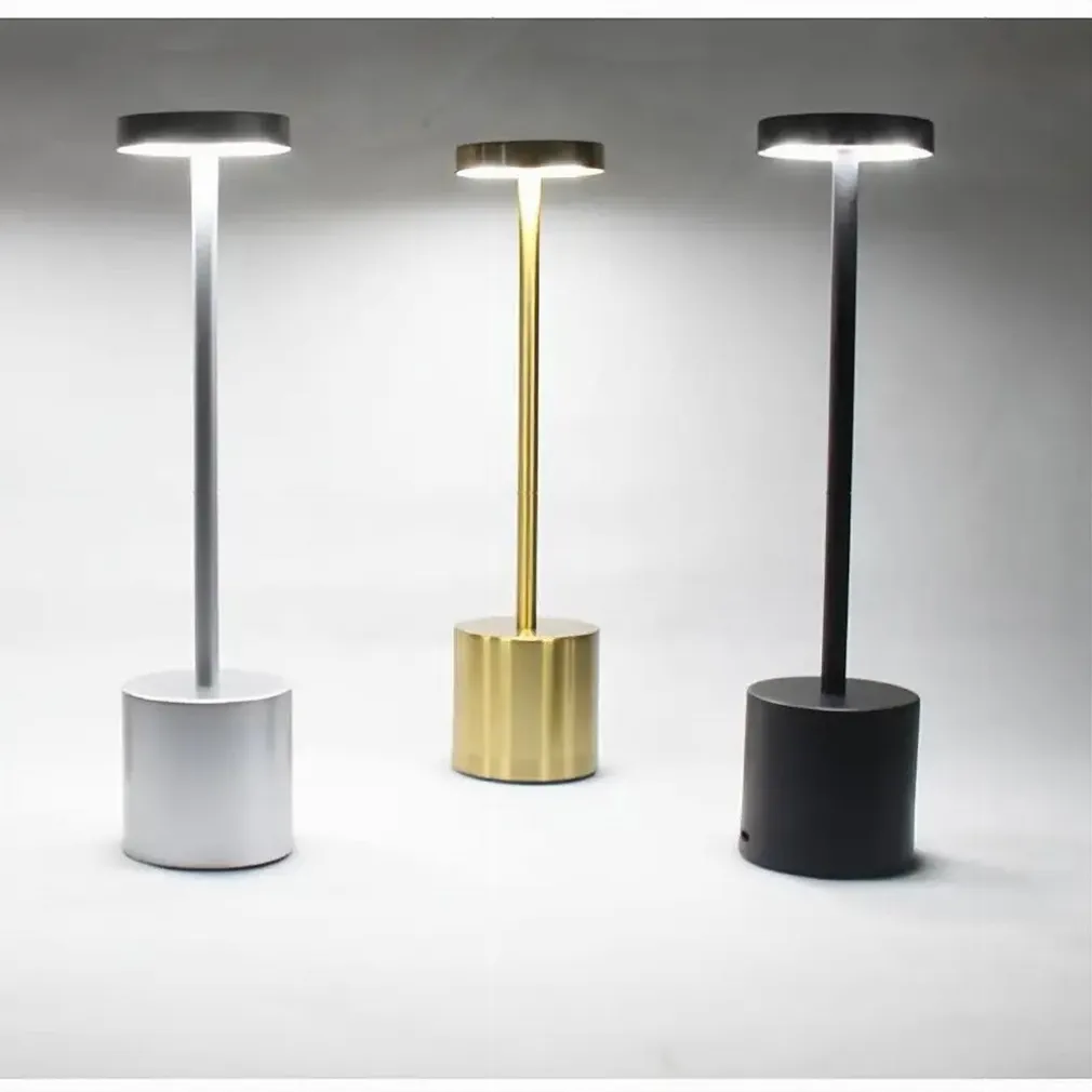 LAMPADA DA TAVOLO MODERNA RICARICABILE USB TOUCH PORTATILE LUMINOSITÀ REGOLABILE